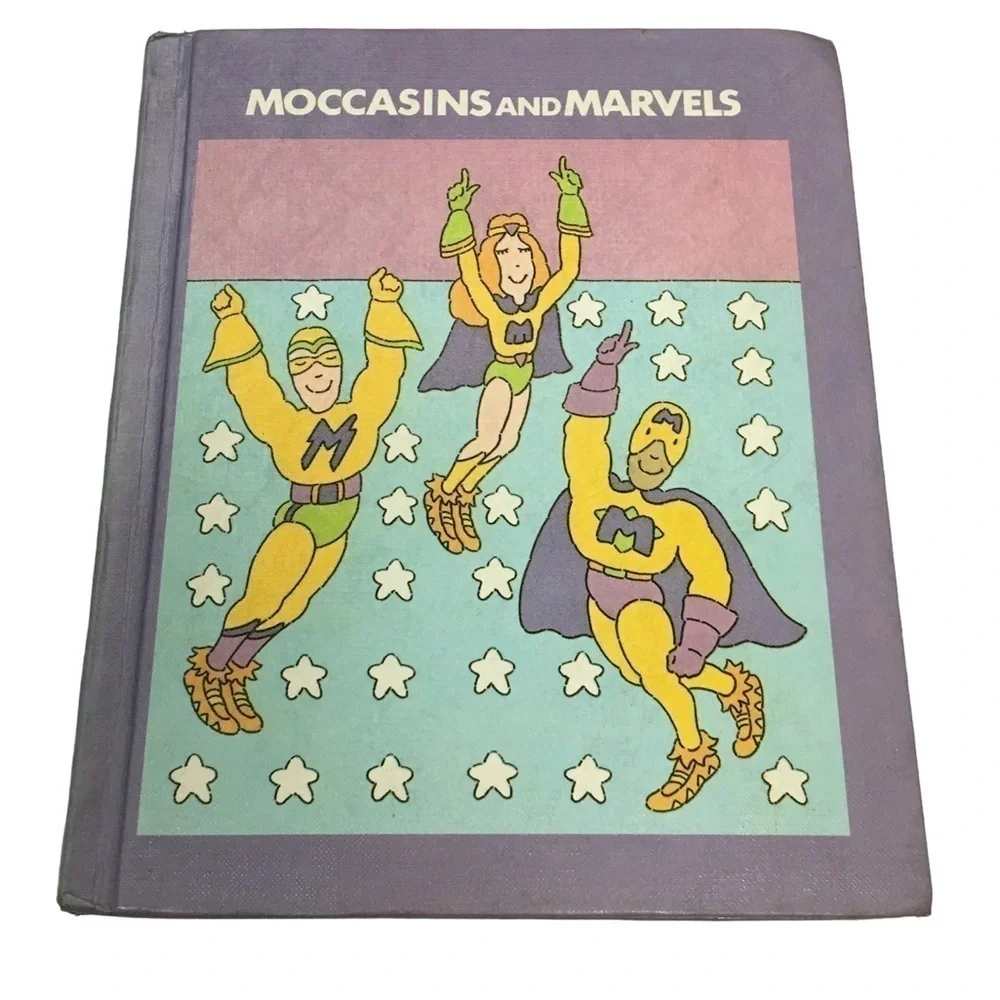 VINTAGE 1981 Book Moccasins & Marvels Homeschooling Classroom Reading Basics